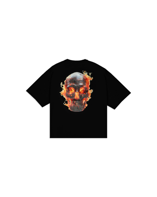 SKULL IN FLAMES TEE
