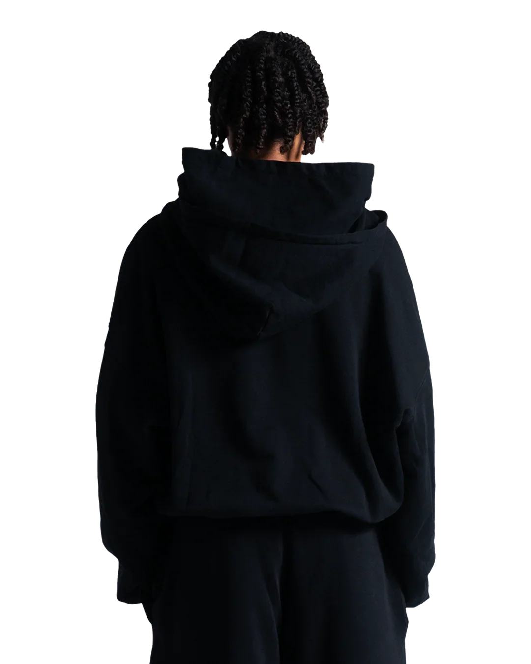 SKULL IN FLAMES DOUBLE HOOD HOODIE