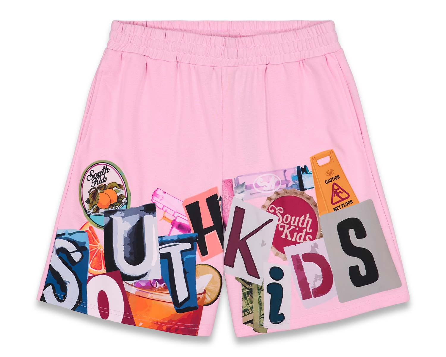 Collage Shorts Pink