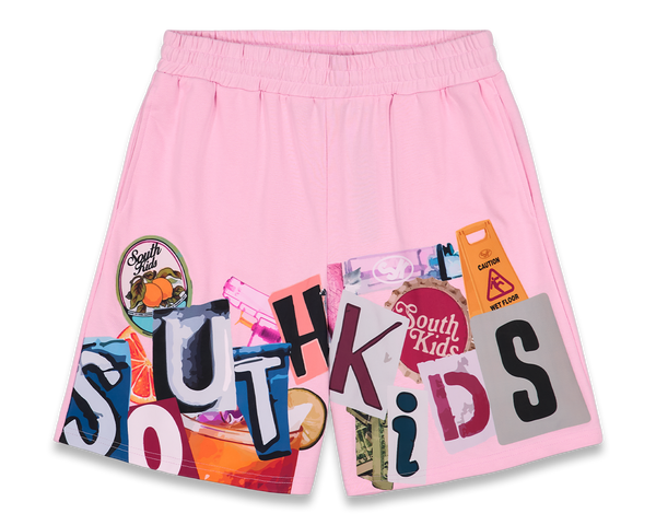 Collage Shorts Pink