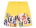 Shorts de collage jaunes