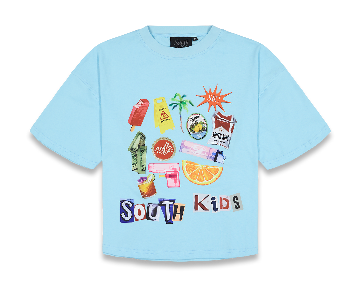 Collage Tee Cold Blue