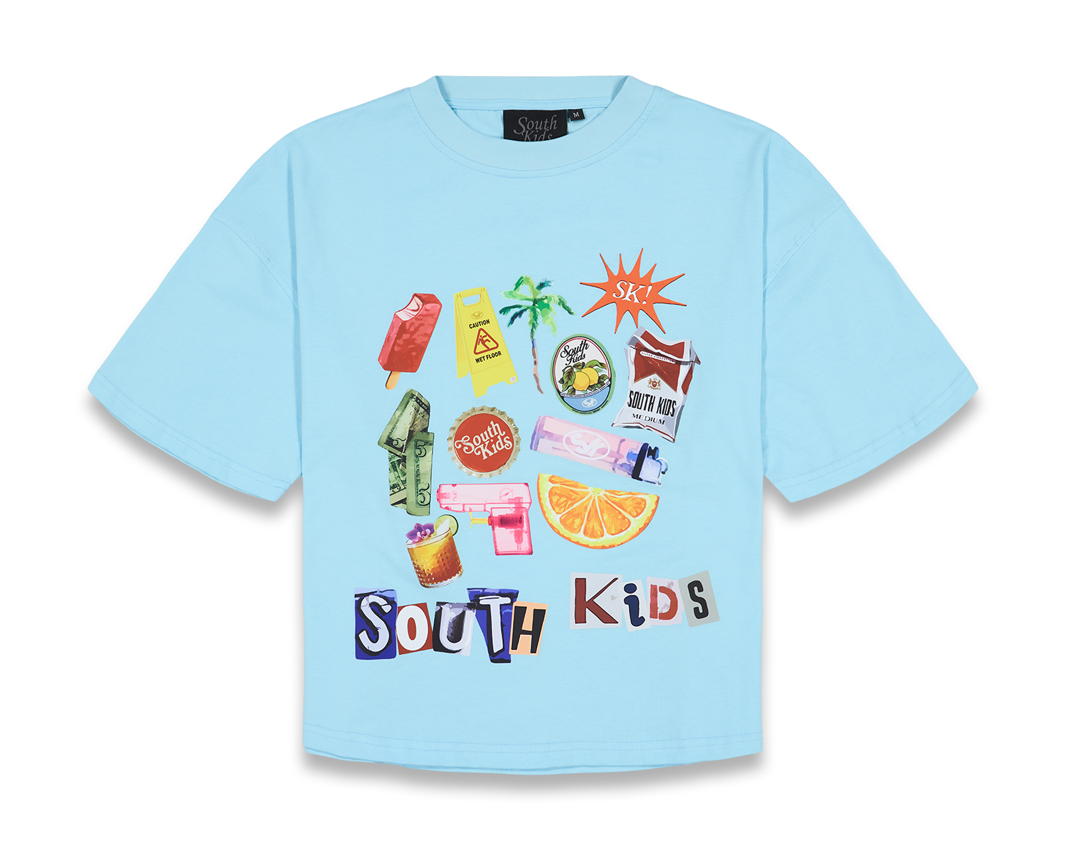 Collage Tee Cold Blue