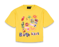 T-shirt collage jaune