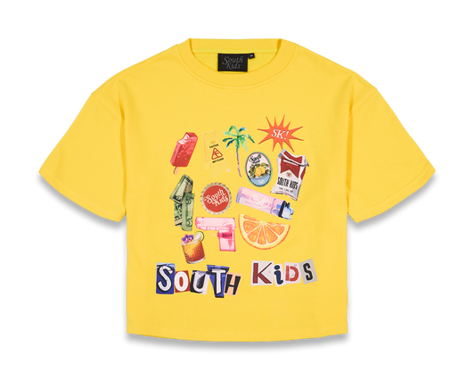Collage Tee Yellow