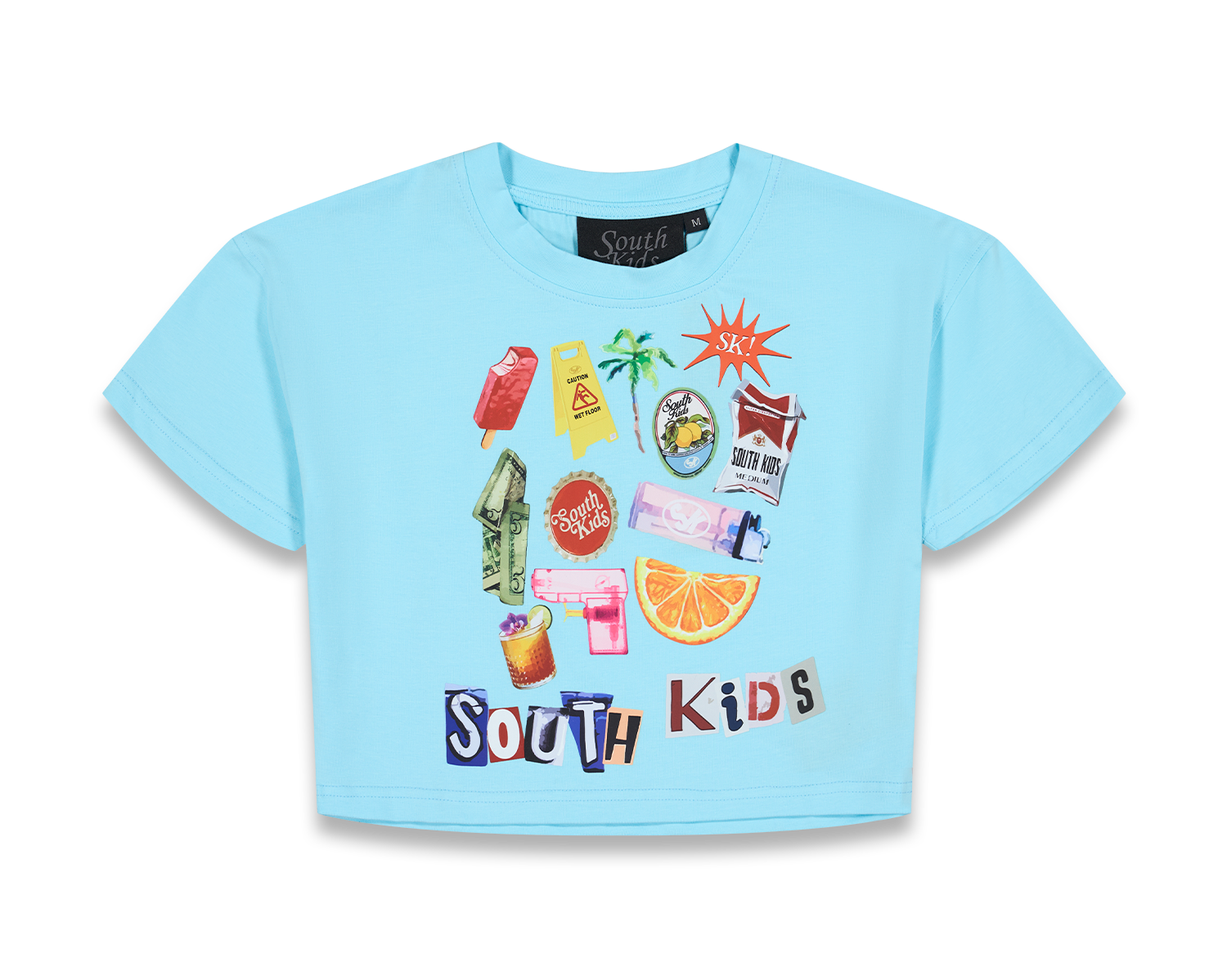 Collage Top Cold Blue