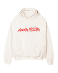 Sweat à capuche Cookies Blanc Vintage