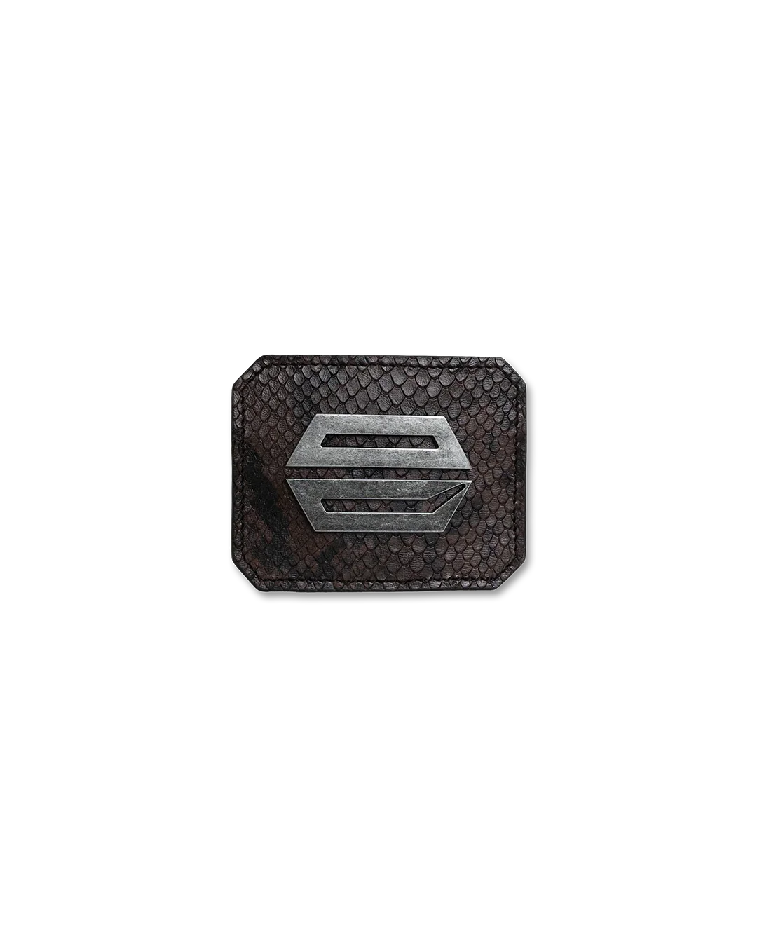 BROWN PYTHON CARDHOLDER