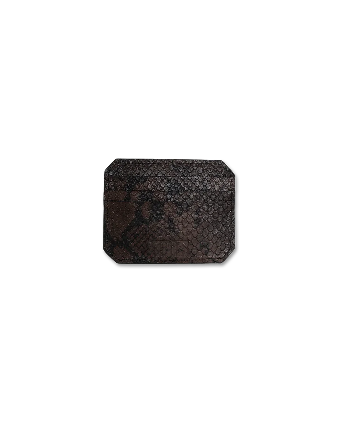 BROWN PYTHON CARDHOLDER