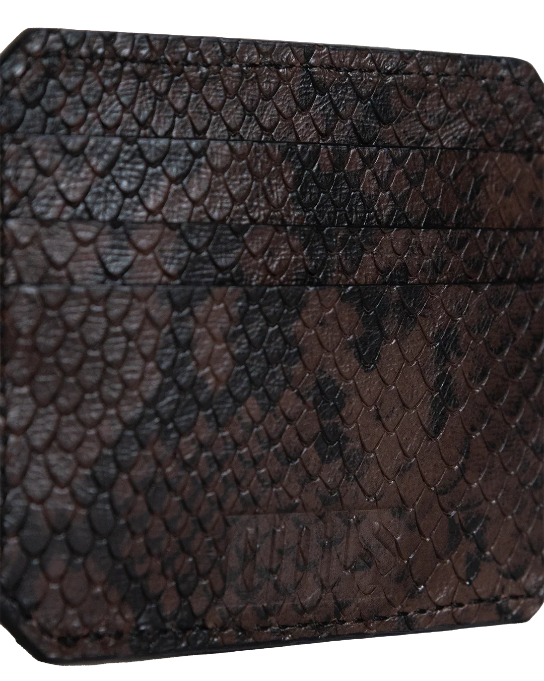 BROWN PYTHON CARDHOLDER