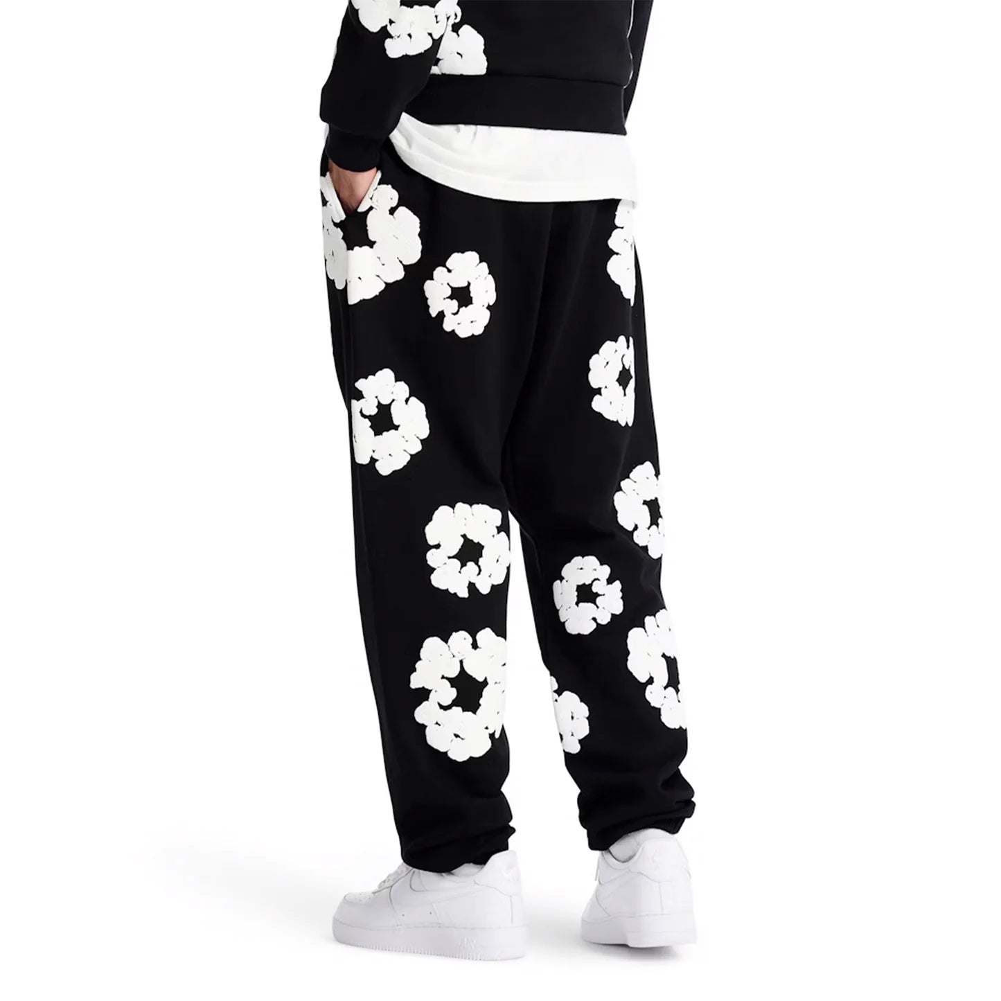 Denim Tears The Cotton Wreath Sweatpants Black