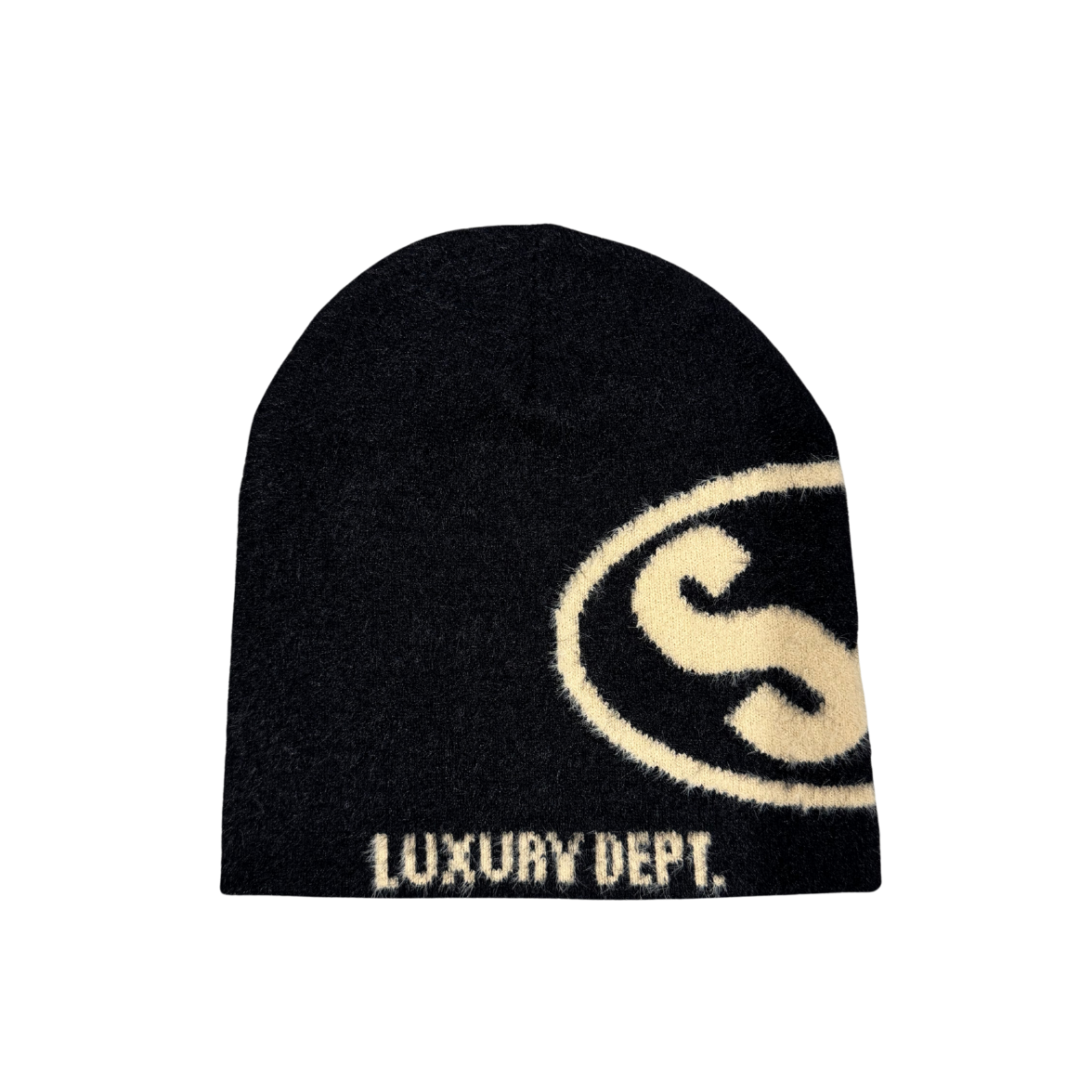 Luxury Black & Beige Beanie