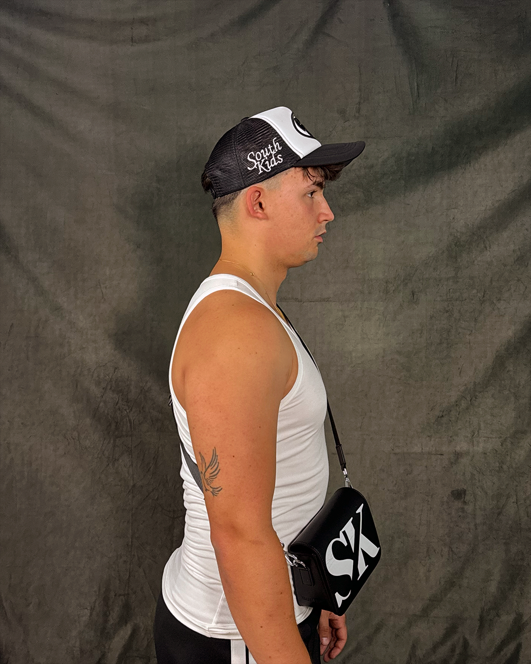 South Kids Black Trucker Cap