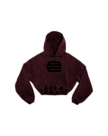 SWEAT À CAPUCHE LOGO INVERSÉ ROUGE DÉLAVÉ EN COTON ÉPAIS