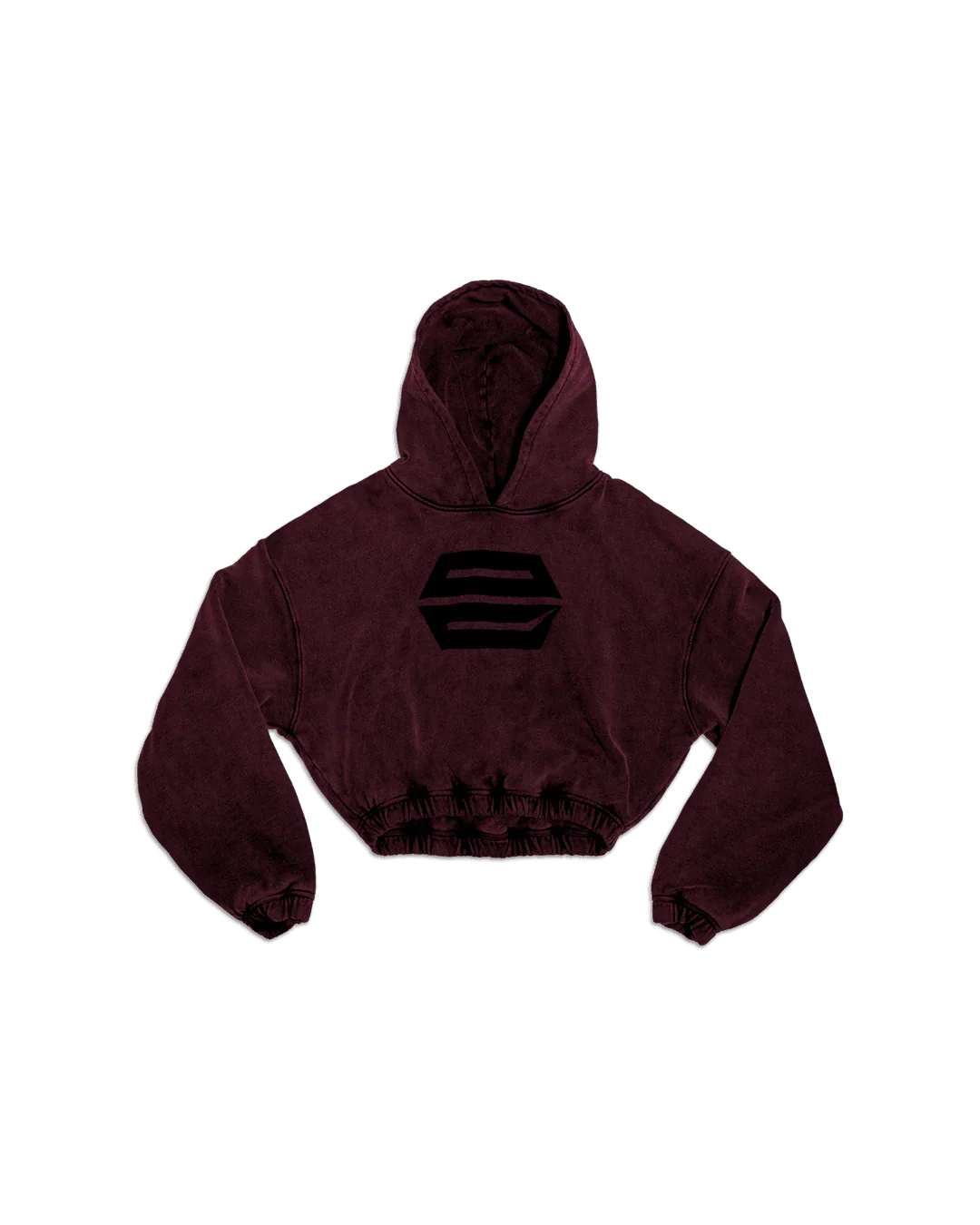 HEAVY-WEIGHT WASHED RED REVERSE LOGO HOODIE