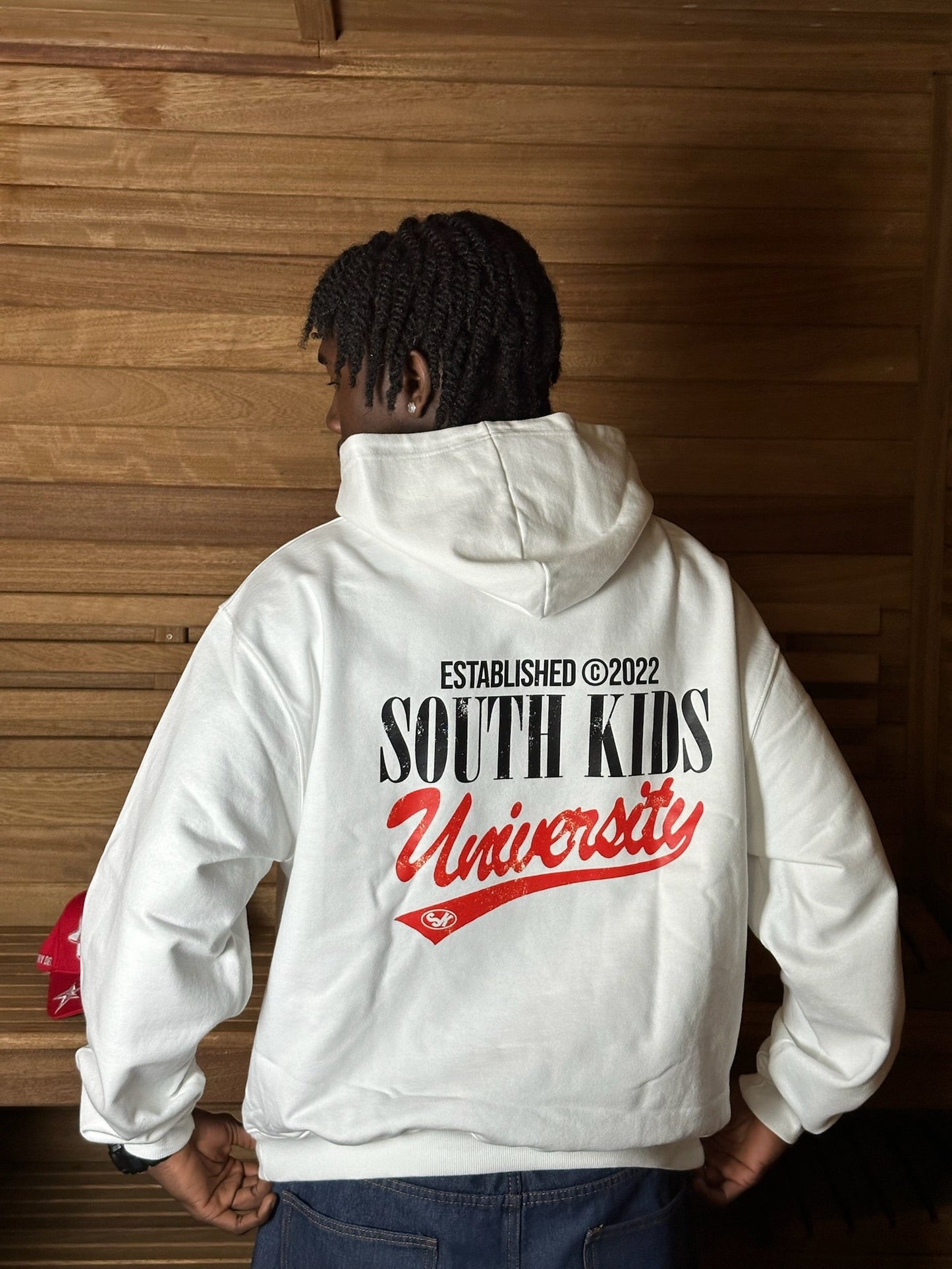 SK University Hoodie White