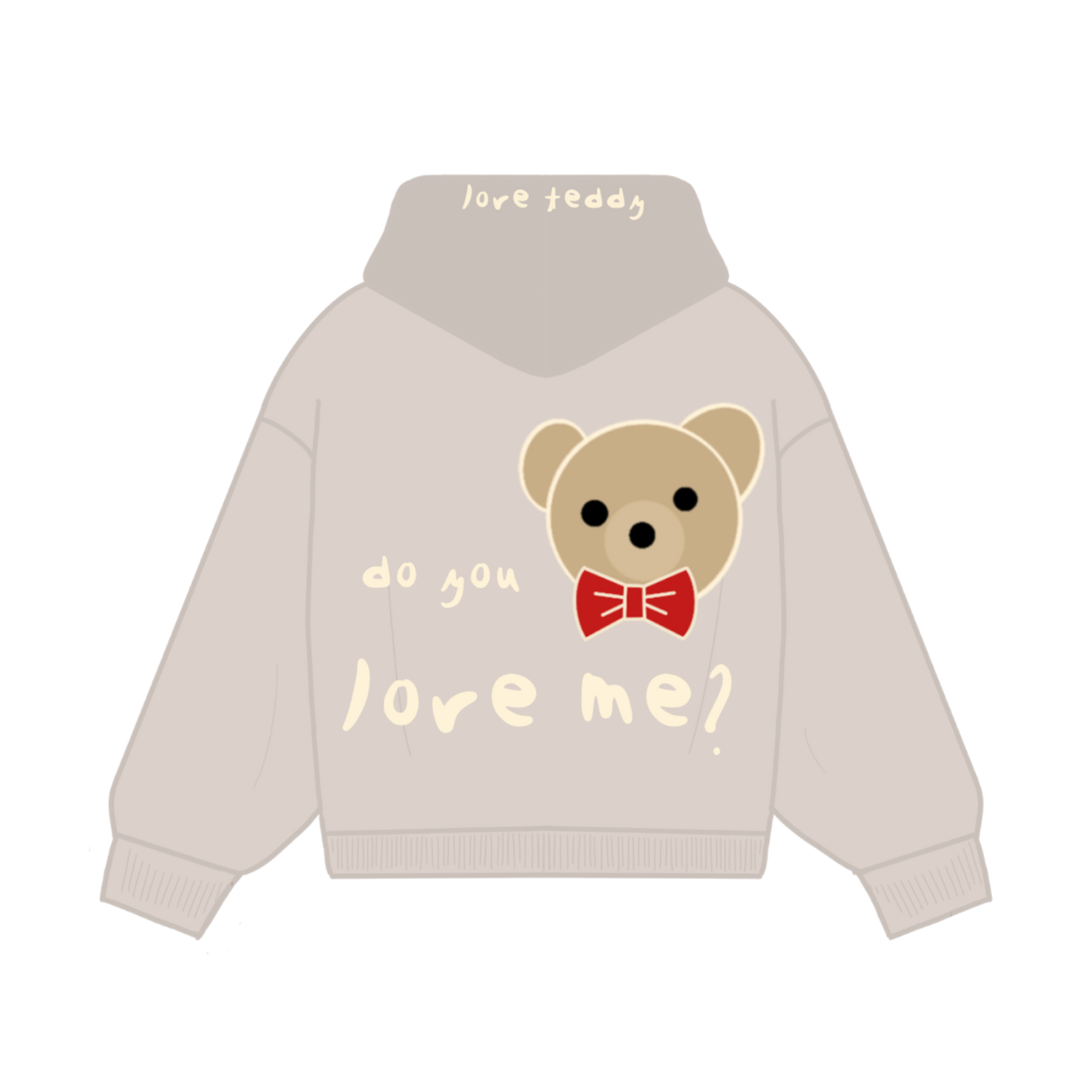 love teddy hoodie