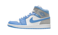 Air Jordan 1 Mid Bleu Université Gris