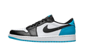 Air Jordan 1 Retro Low OG Noir Bleu Poudré Foncé