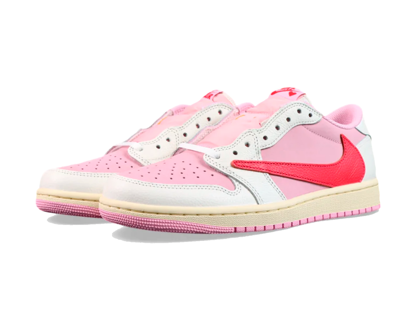 Air Jordan 1 Low x Travis Scott Shy Pink and Tropical Pink