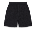 Short en Jacquard Noir de Luxe