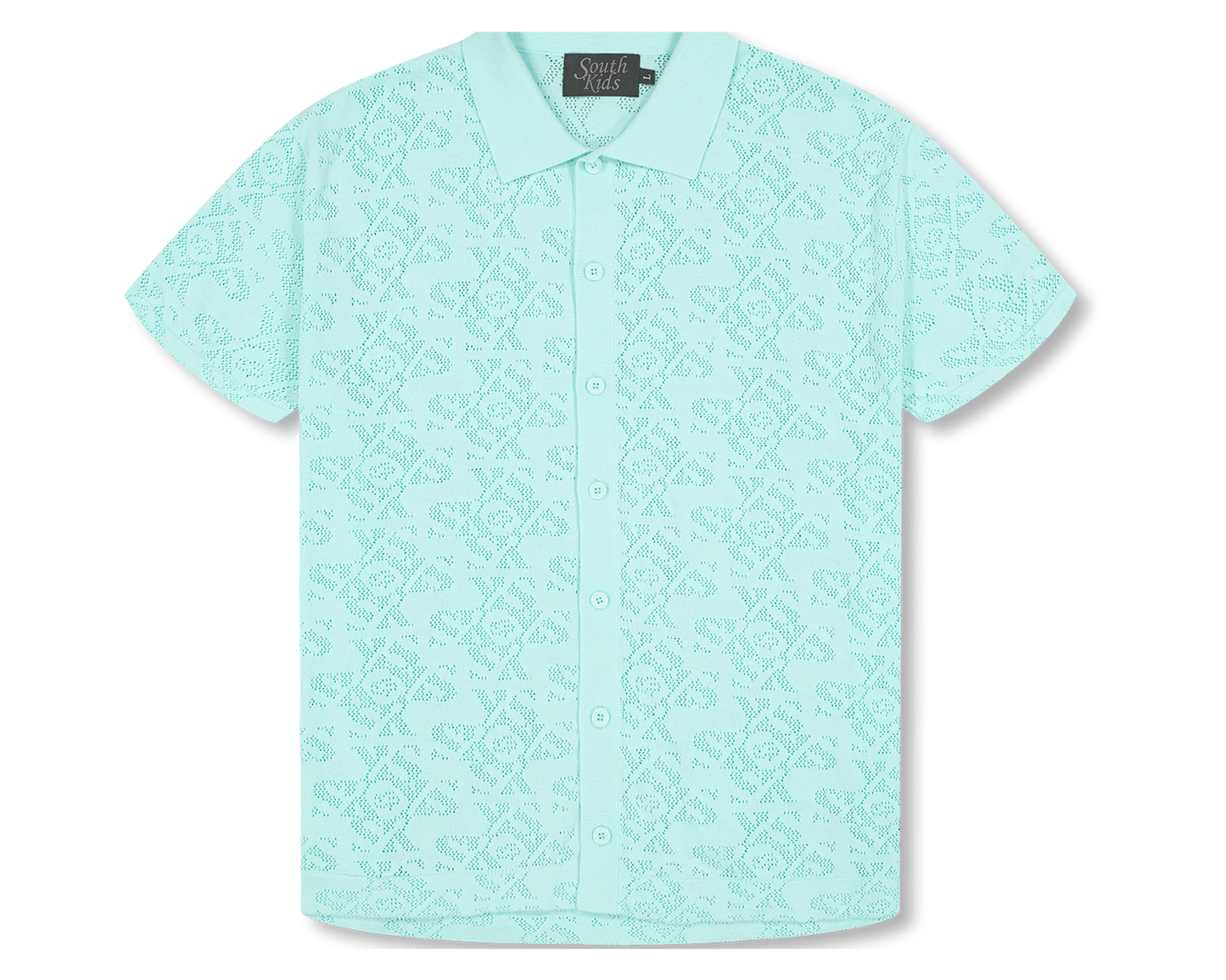 Luxury Jacquard Blue Shirt