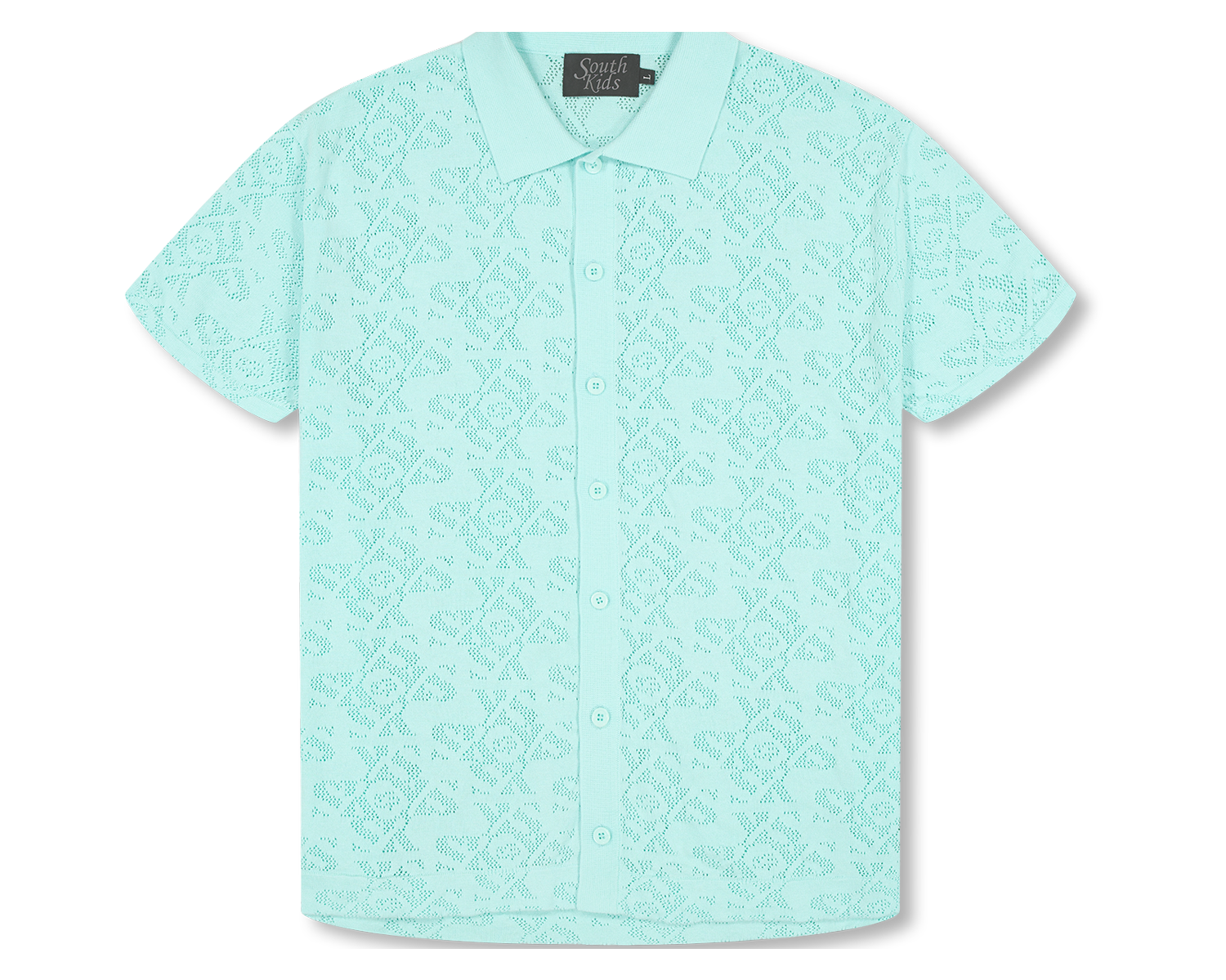 Luxury Jacquard Blue Shirt