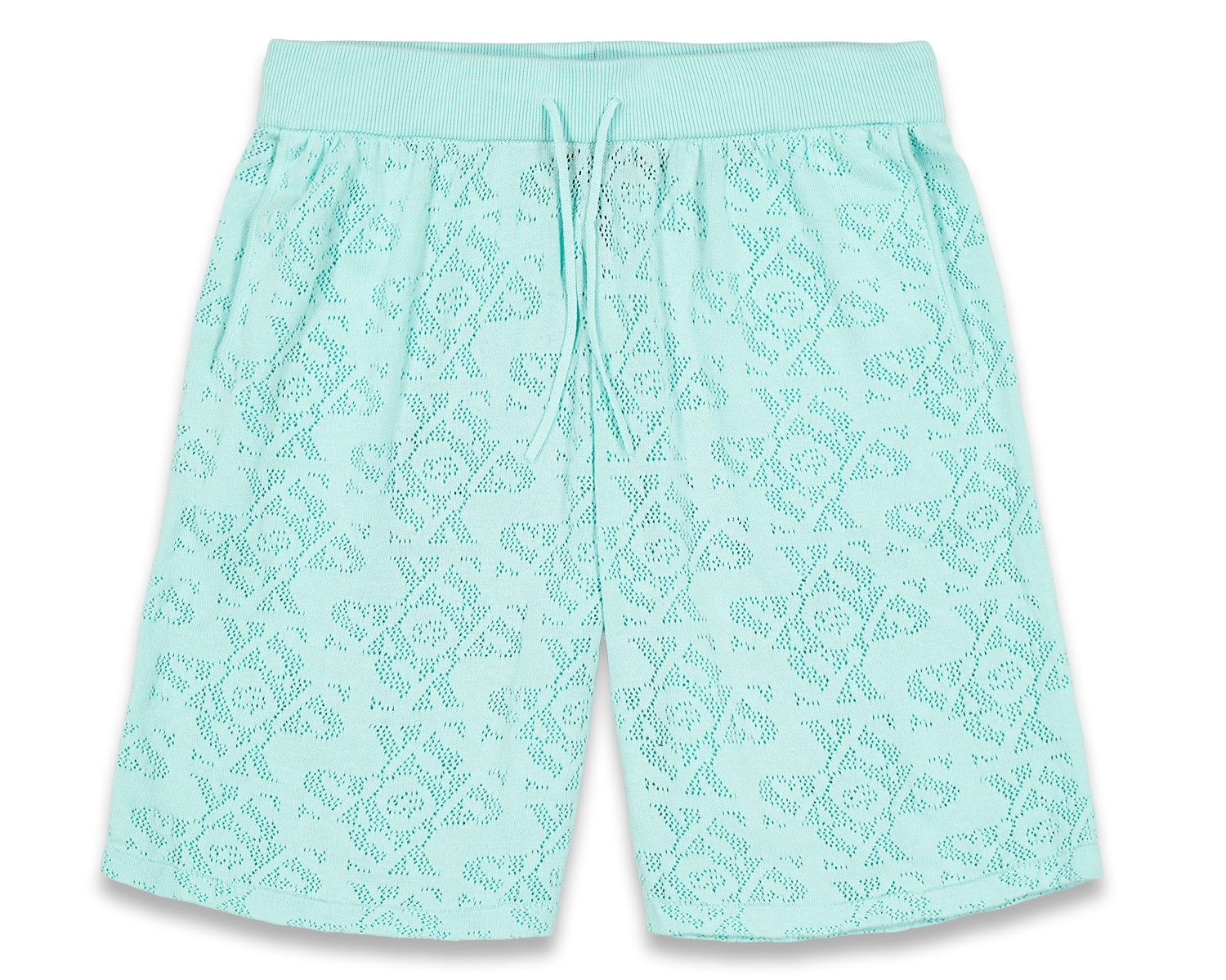 Luxury Jacquard Blue Shorts