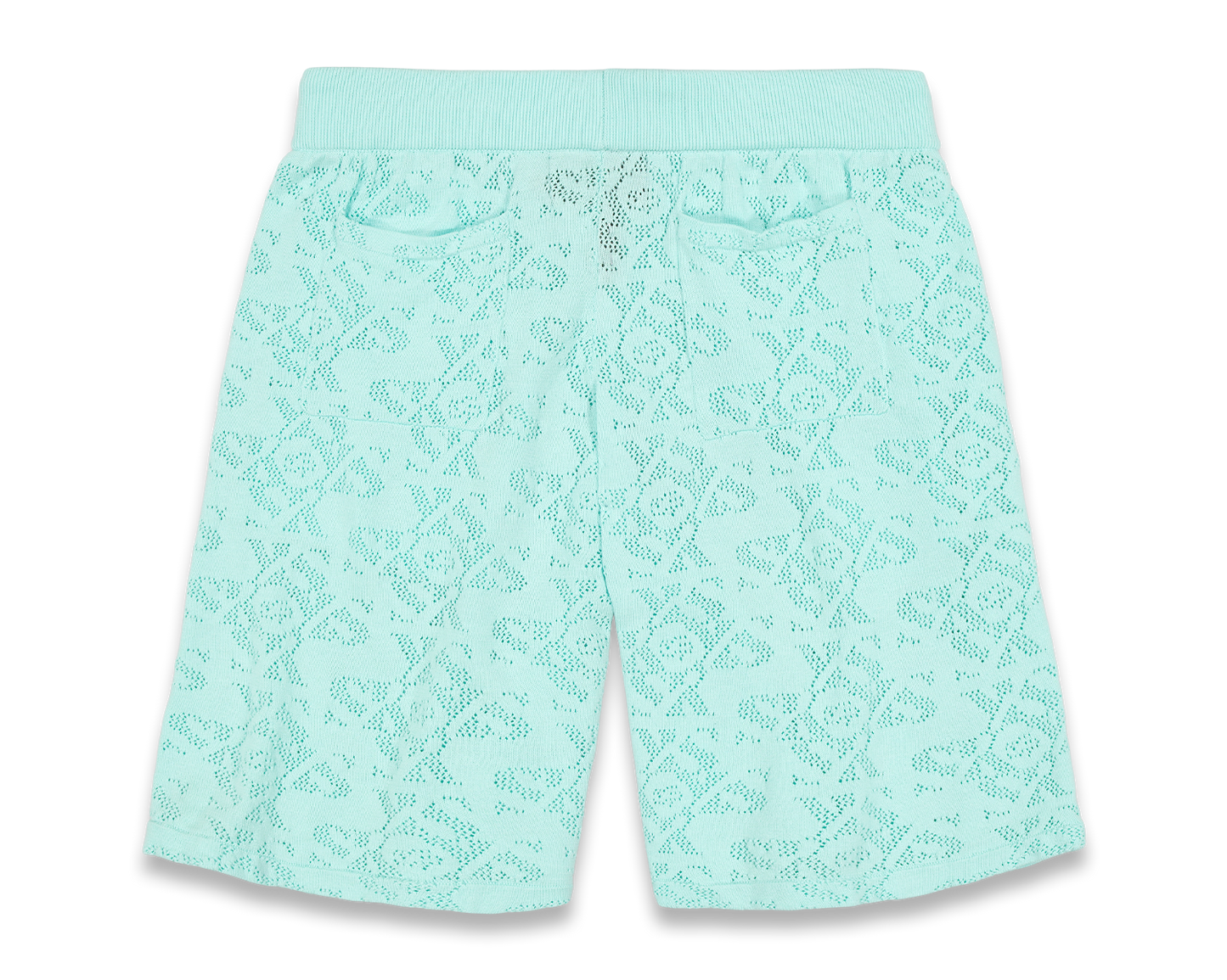 Luxury Jacquard Blue Shorts