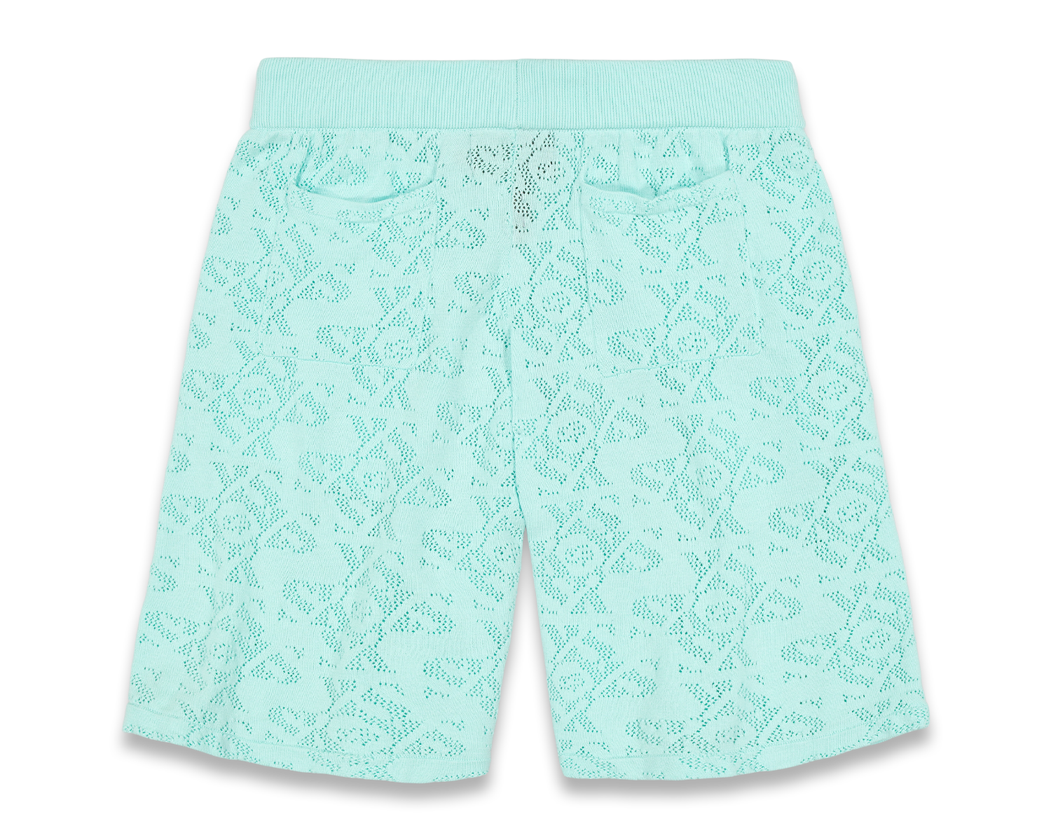 Luxury Jacquard Blue Shorts