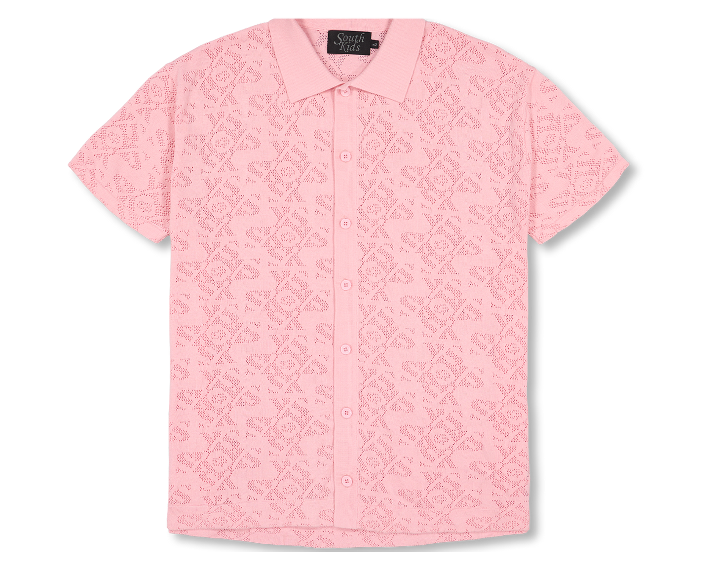 Luxury Jacquard Pink Shirt