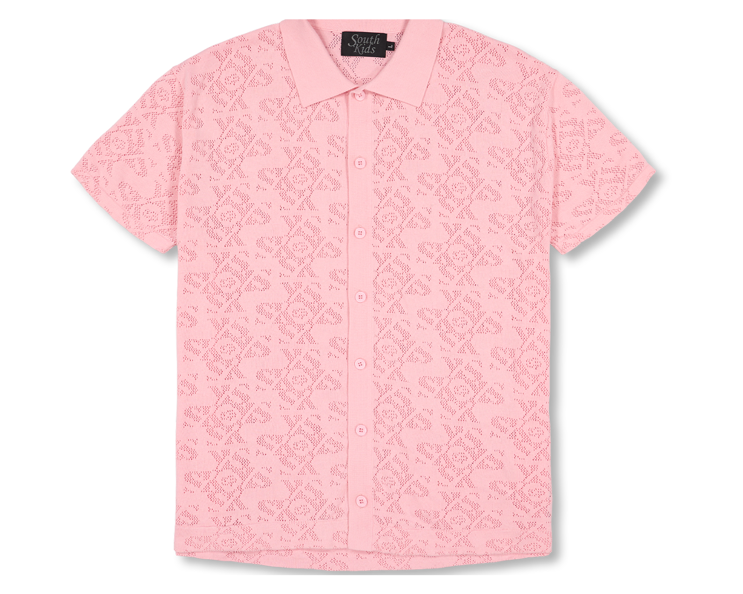 Luxury Jacquard Pink Shirt