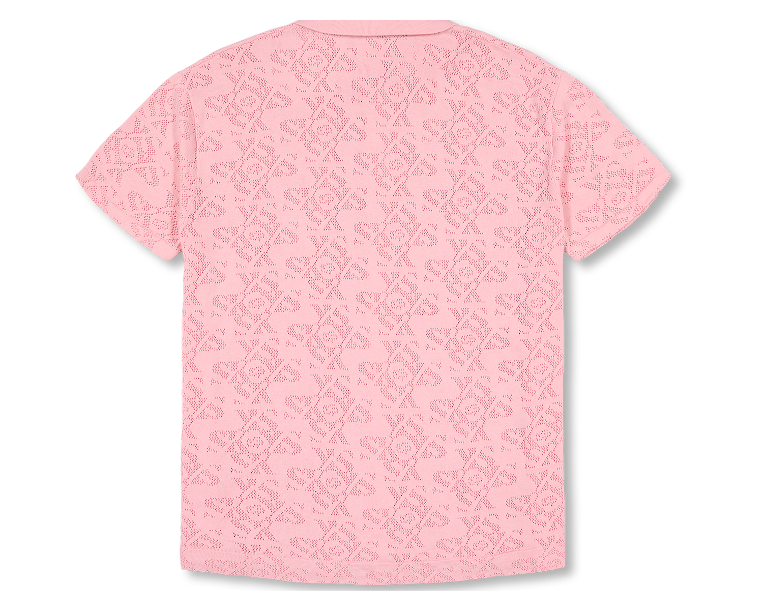Luxury Jacquard Pink Shirt