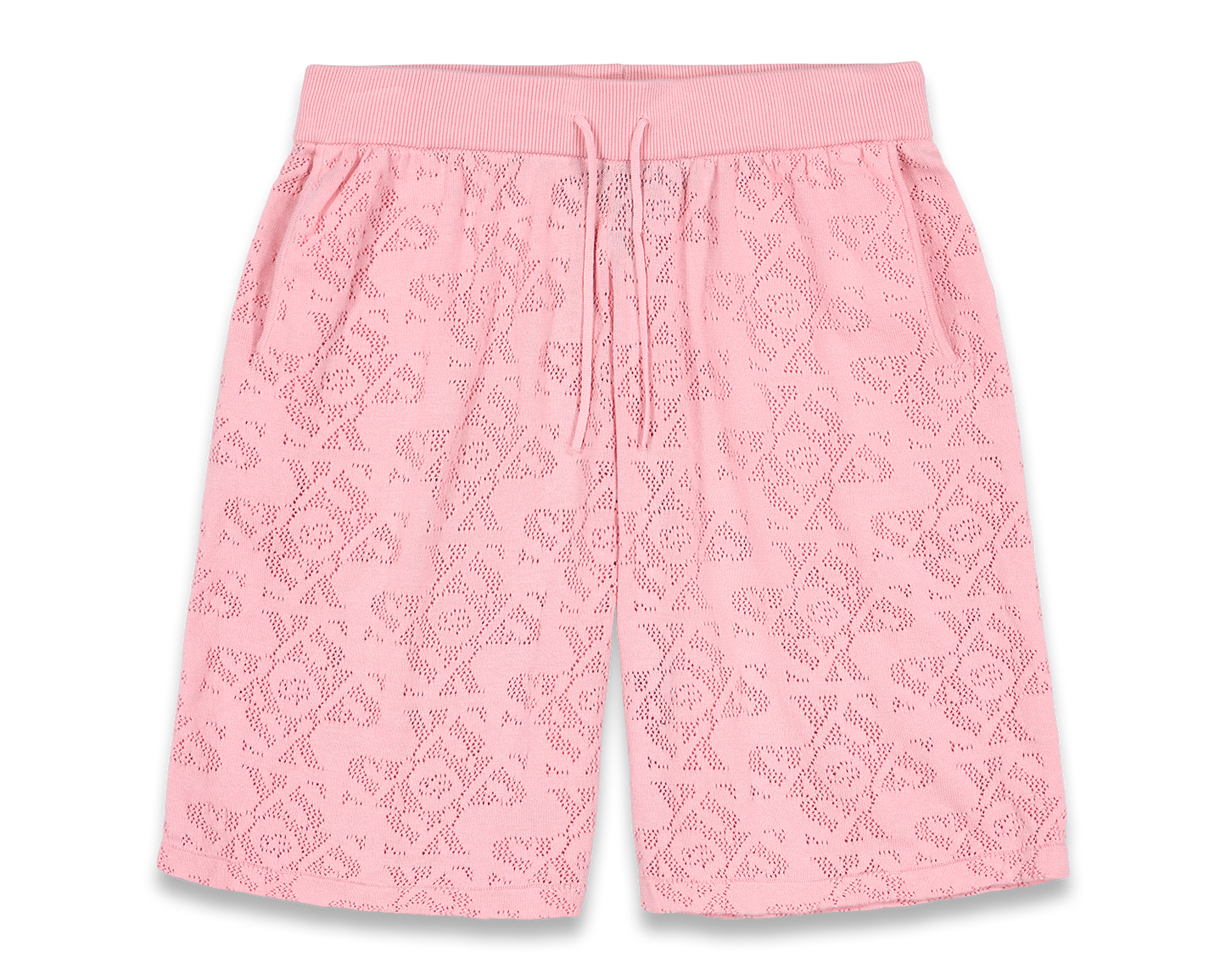 Luxury Jacquard Pink Shorts
