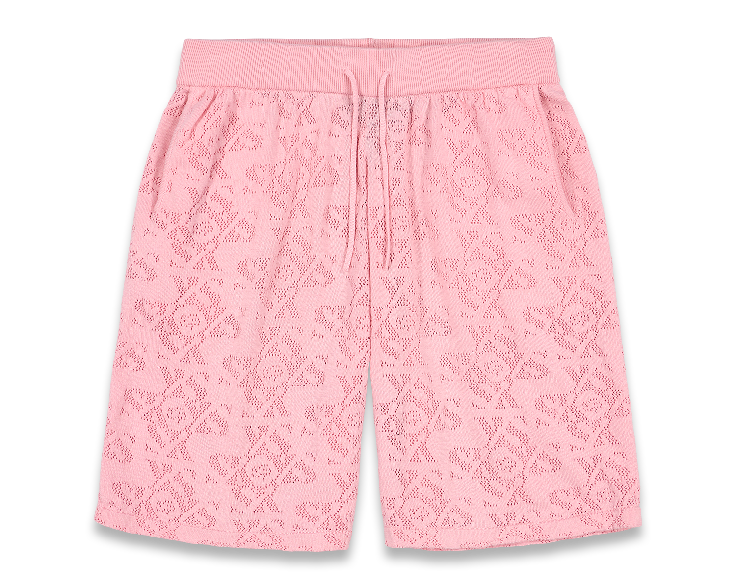 Luxury Jacquard Pink Shorts