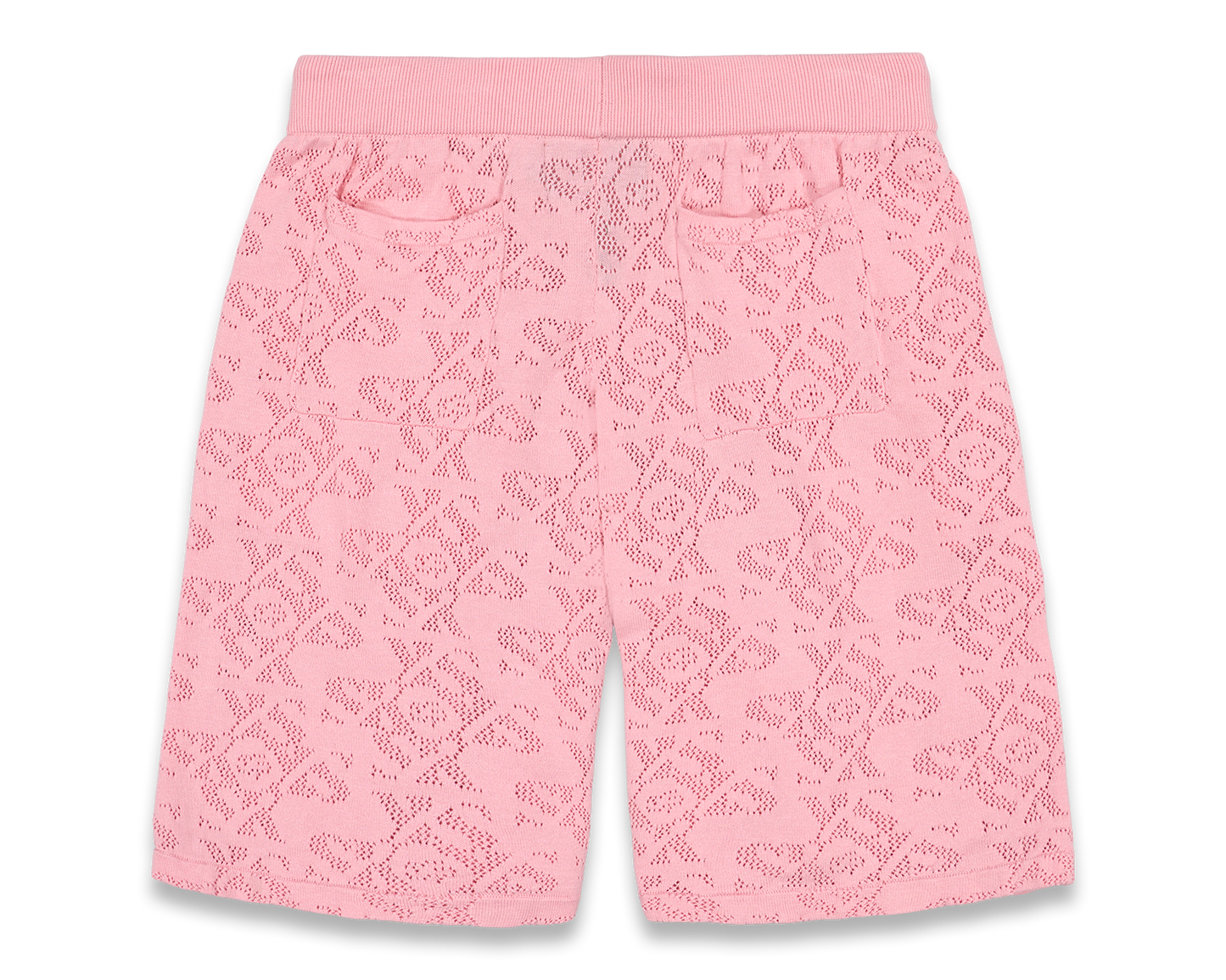 Luxury Jacquard Pink Shorts