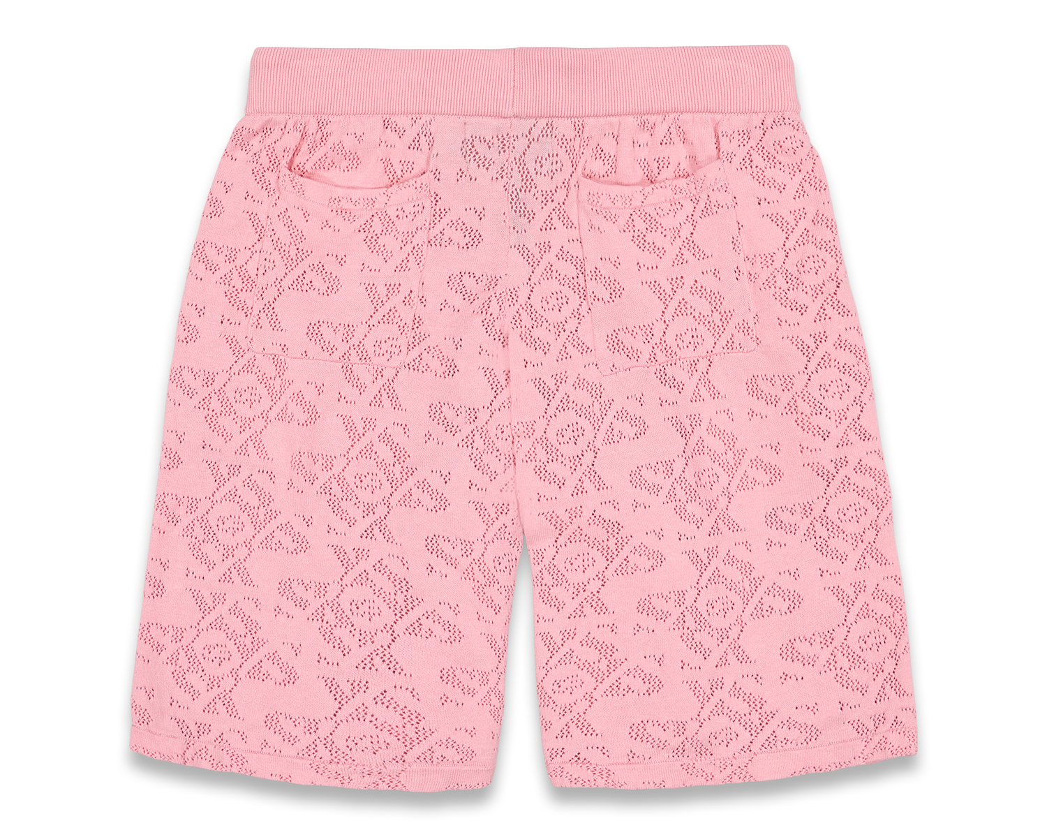 Luxury Jacquard Pink Shorts