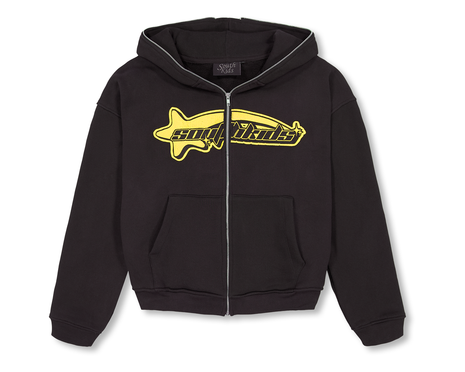 Luxury Star Black Yellow Zip Up Hoodie