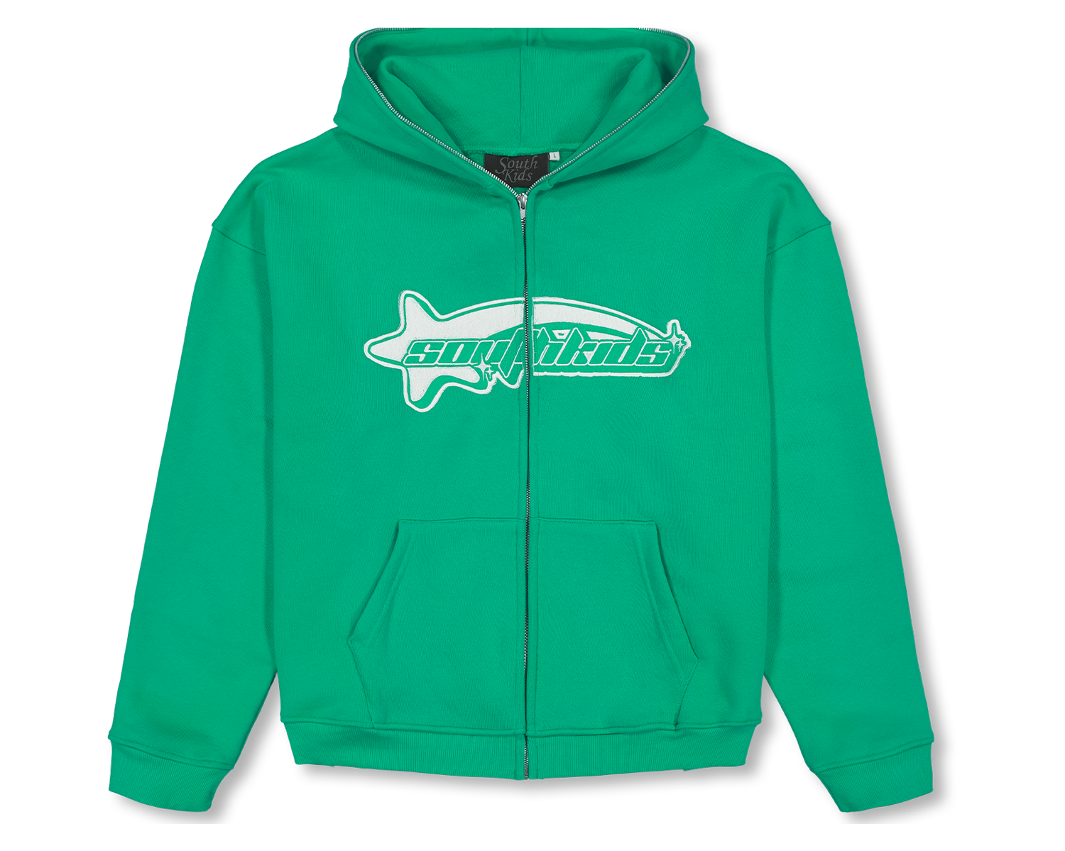 Luxury Star Green Zip Up Hoodie