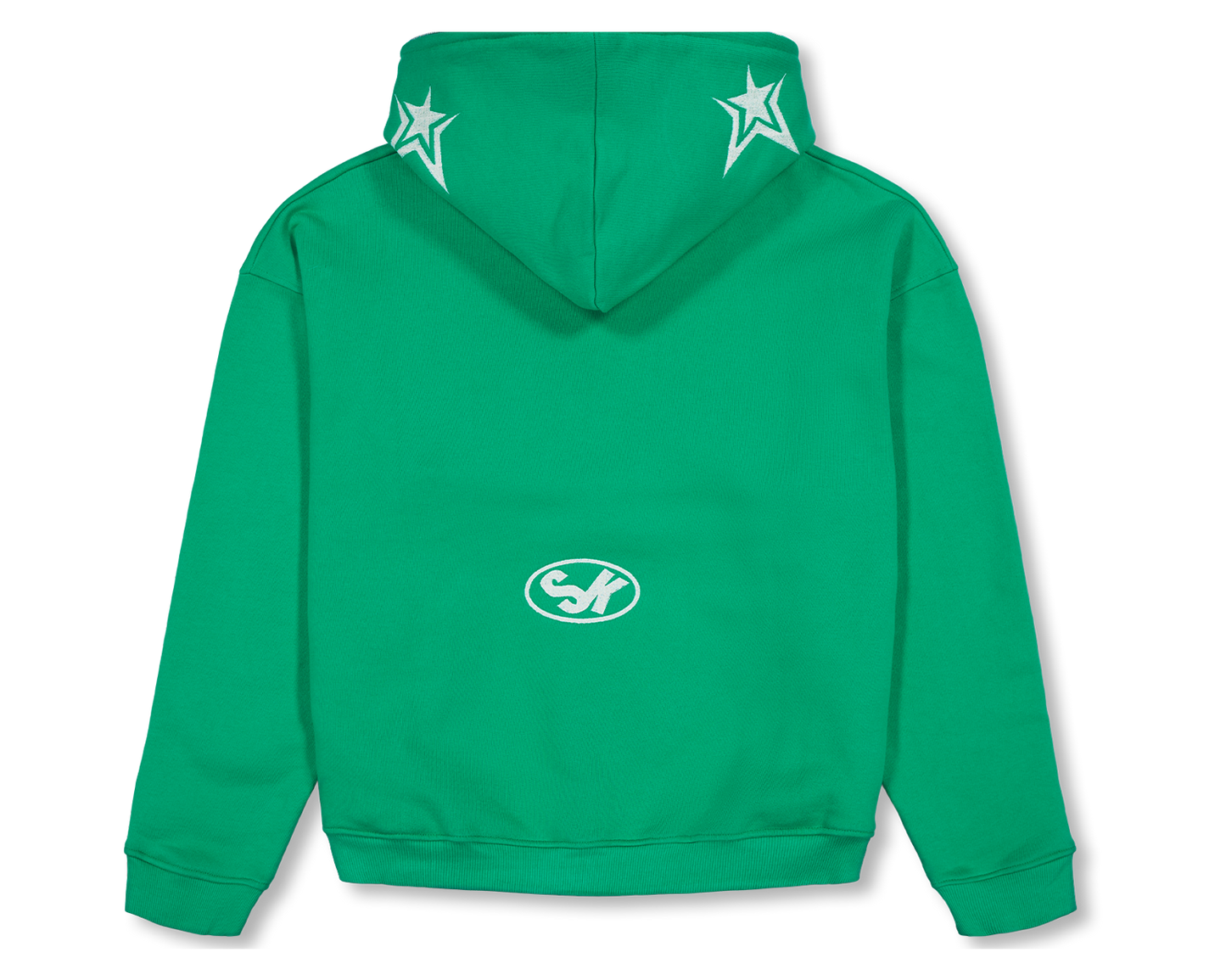 Luxury Star Green Zip Up Hoodie