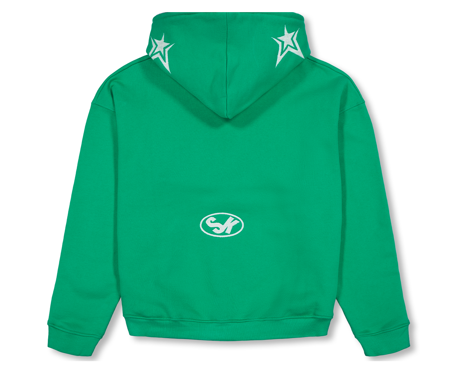 Luxury Star Green Zip Up Hoodie