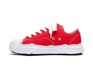 MAISON MIHARA YASUHIRO HANK OG SOLE CANVAS LOW RED