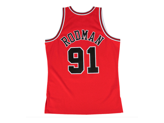 Mitchell & Ness Swingman Jersey Chicago Bulls 1997-98 Dennis Rodman Red