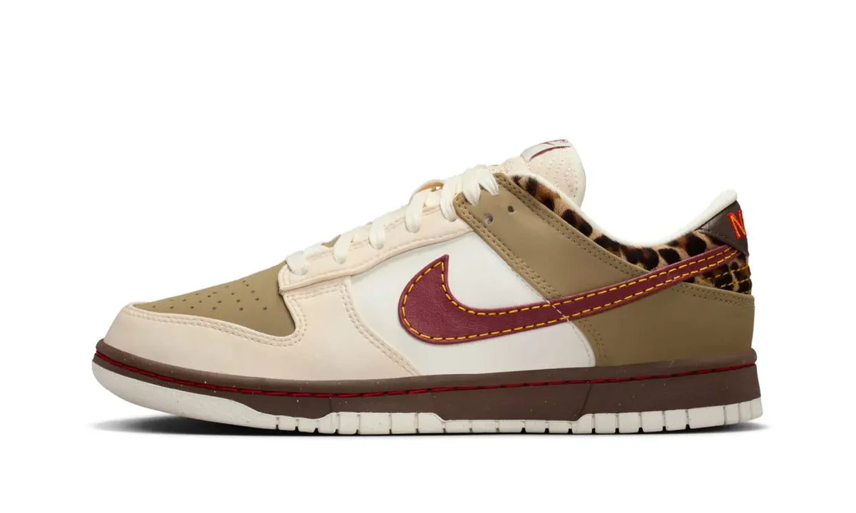 Nike Dunk Low Retro Khaki Team Red Pearl White (Women's)