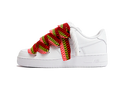 Nike Air Force 1 Low Triple White Lacets Lanvin Rouges