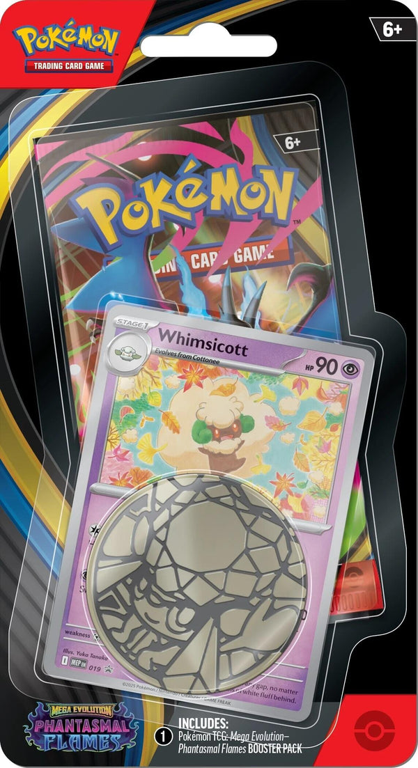 2025 Pokémon Mega Evolution Phantasmal Flames Whimsicott Blister Pack