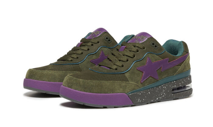 Overkicks - A Bathing Ape Bape Road Sta Skunk (001FWI302006L/1I30191007) - vista trasera