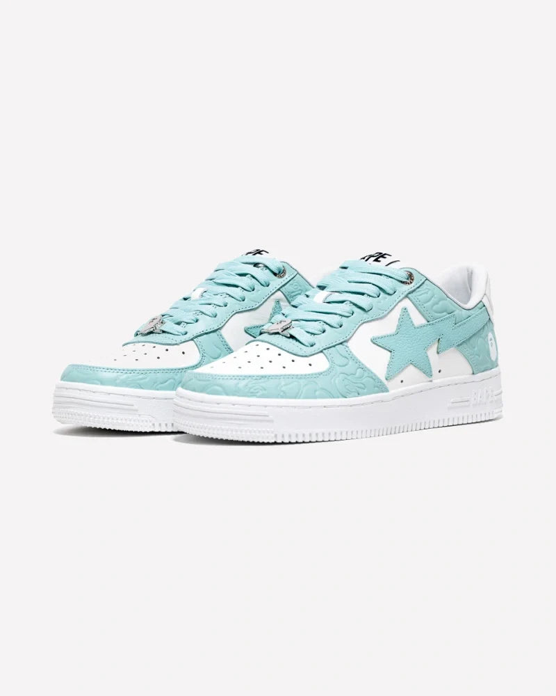 Overkicks - A Bathing Ape Bape Sta #4 Linecamo White Sax (1K30-191-304-SAX/1K30-291-304-SAX/001FWK301304M-SAX) - imagen 2
