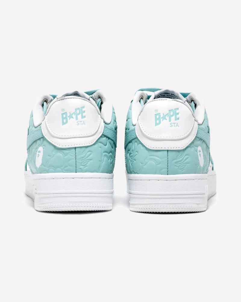 Overkicks - A Bathing Ape Bape Sta #4 Linecamo White Sax (1K30-191-304-SAX/1K30-291-304-SAX/001FWK301304M-SAX) - imagen 3
