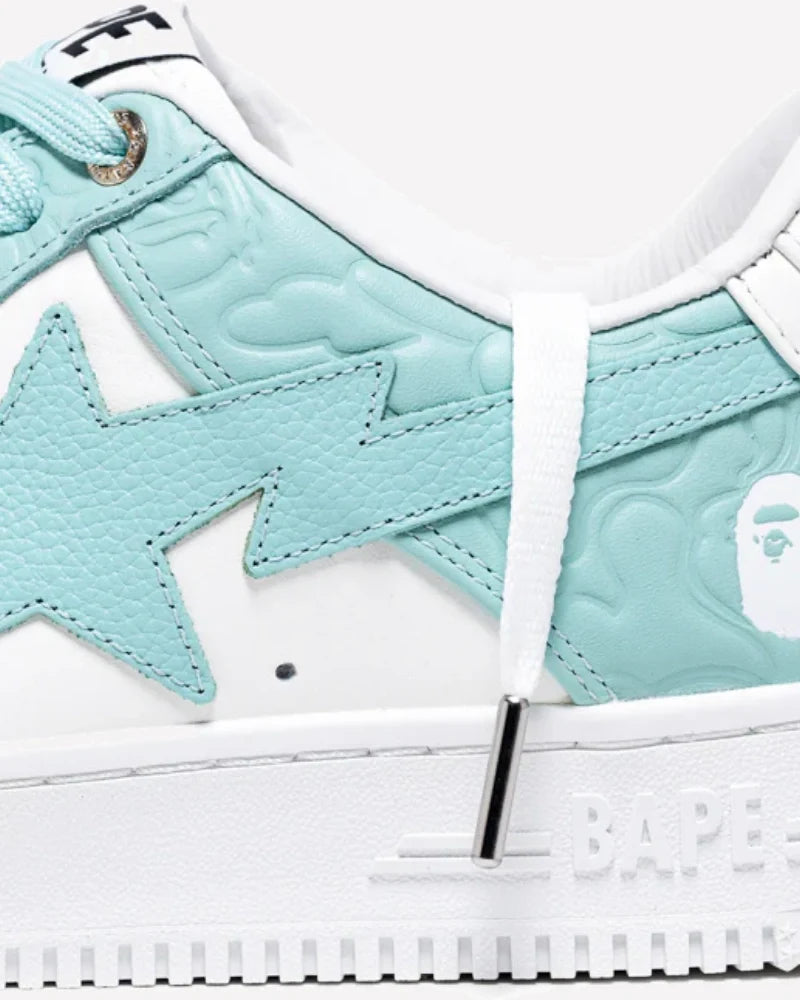 Overkicks - A Bathing Ape Bape Sta #4 Linecamo White Sax (1K30-191-304-SAX/1K30-291-304-SAX/001FWK301304M-SAX) - imagen 5